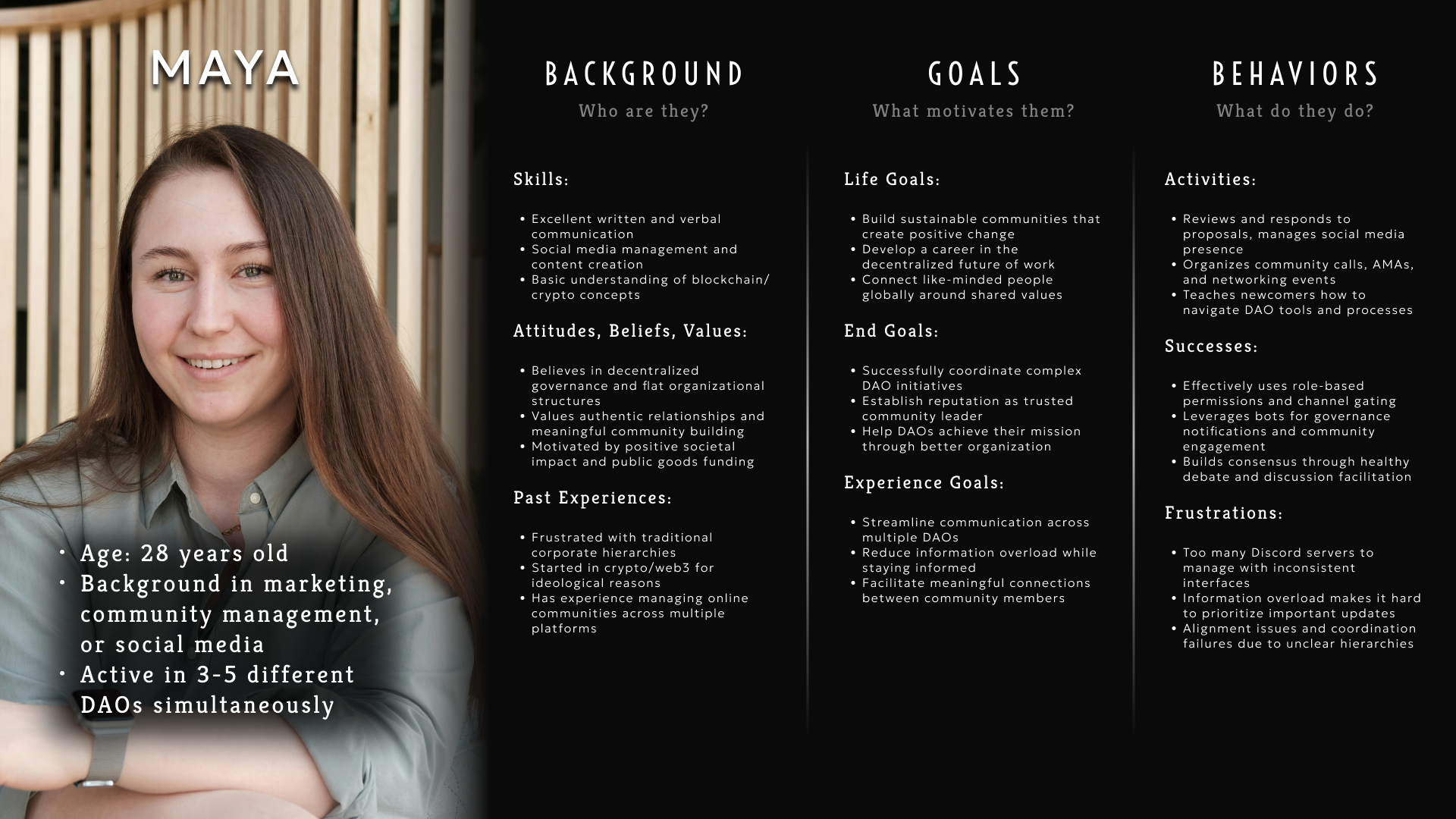 Maya persona